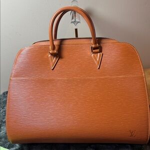 Authentic Louis Vuitton Cannelle Epi Leather Sorbonne Bag